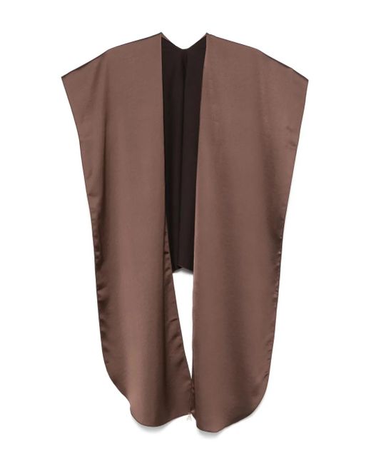 Patrizia Pepe Brown Satin Scarf
