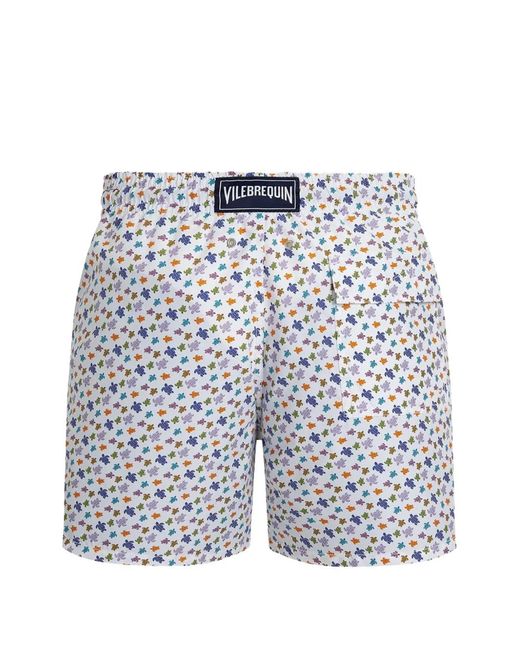 Vilebrequin Blue Short De Bain À Imprimé Ronde Des Tortues for men