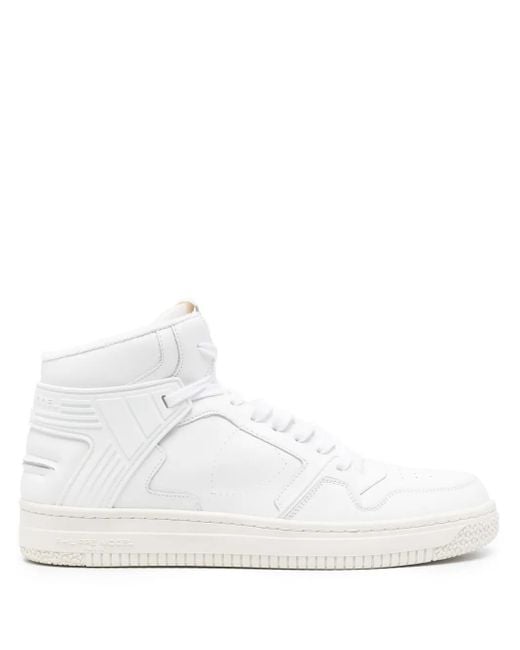 Philippe Model White La Grande Lace-Up Leather Sneakers for men