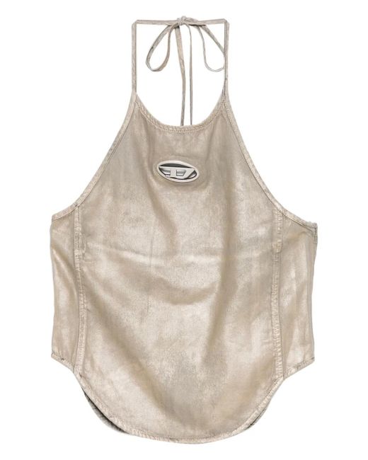 DIESEL Top Met Halternek in het Natural