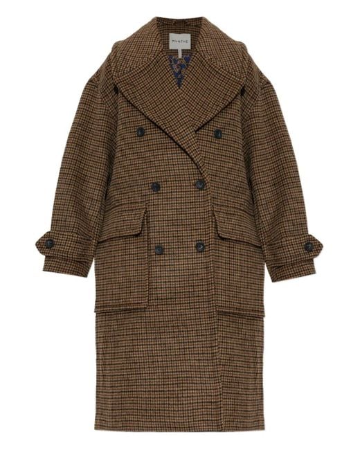 Munthe Brown Libasto Double-Breasted Coat