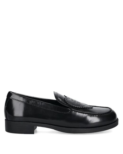 Love Moschino Black Heart Logo Loafers