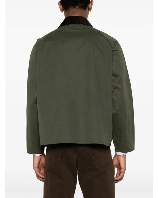 Barbour Green Os Transport Wax Jacket for men