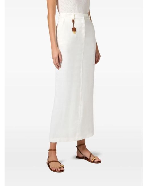 Elisabetta Franchi ギャバジン スカート White