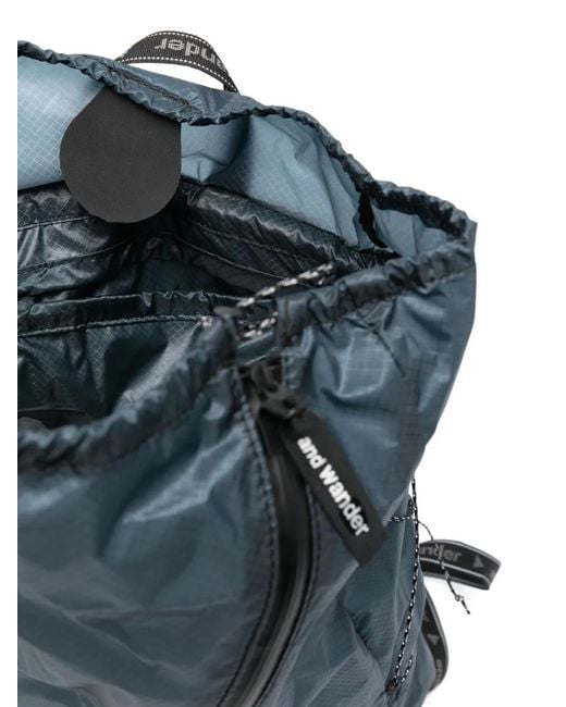 And Wander Rucksack Mit Logo-Print in Blue für Herren