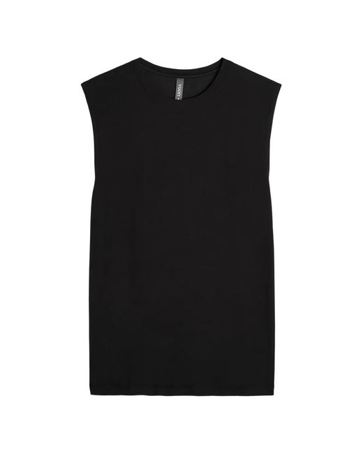 vuori Black Sleeveless Crew-Neck Tank Top for men