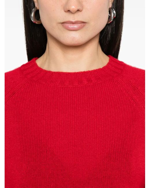 Allude カシミア セーター Red