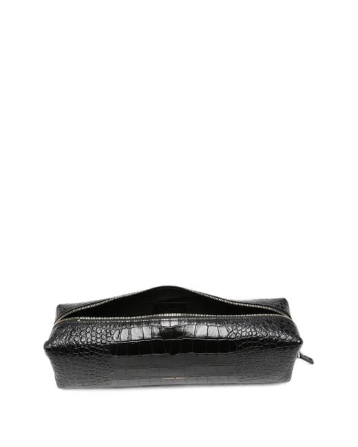 Liviana Conti Black Logo-Detail Clutch Bag