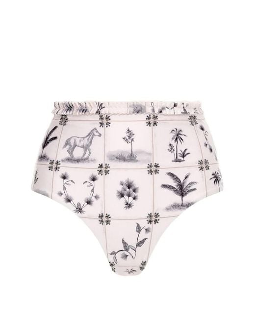 Agua Bendita White Nopal Arena Bikini Bottoms
