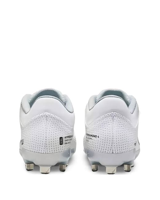 Nike Gray Hyperdiamond 4 Pro Softball Cleats