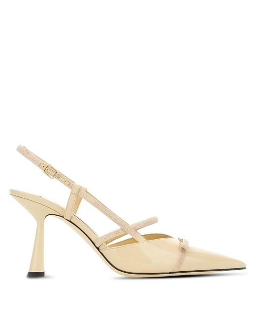 Jimmy Choo Natural Danica Slingback-Pumps mit spitzer Kappe