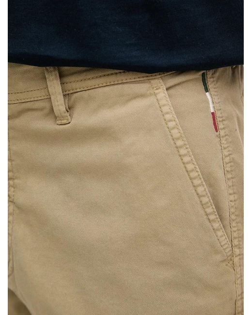 Aeronautica Militare Natural Flap-Pocket Straight-Leg Trousers for men
