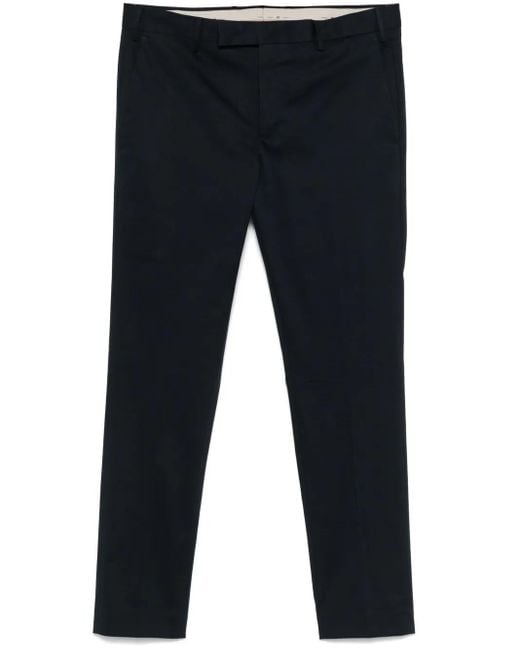 PT Torino Blue Tailored Trousers for men
