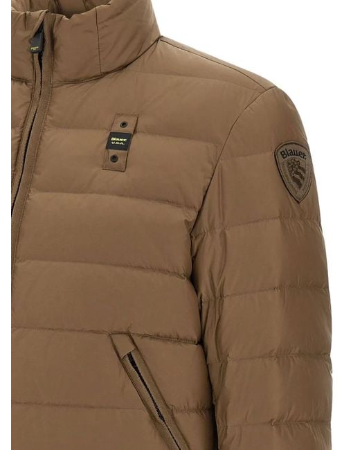 Blauer Brown Austin Quilted Zip Jacket for men