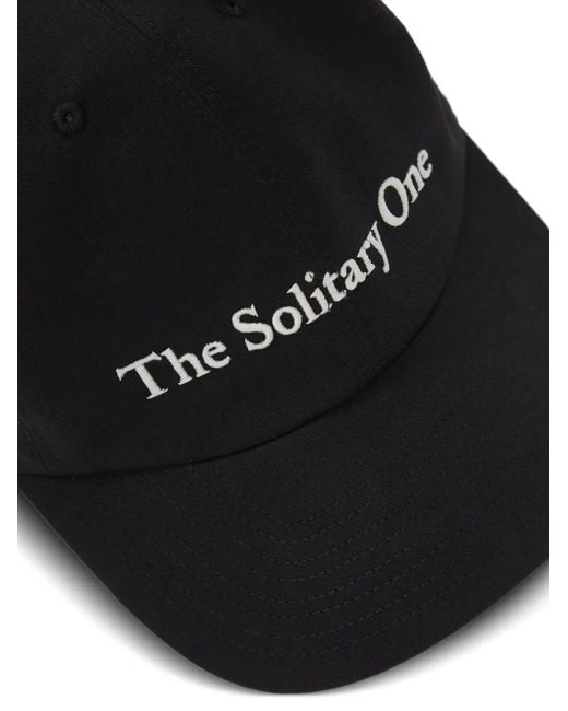 Ann Demeulemeester Black Solitary One Baseball Cap