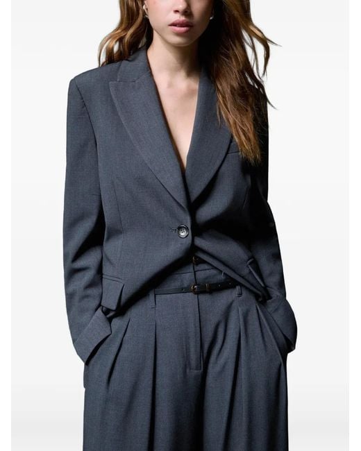 Liu Jo Flanellen Flared Broek in het Blue