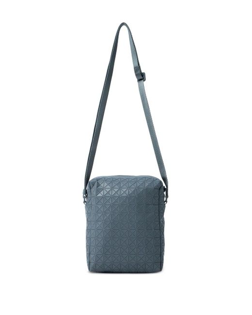 Issey Miyake Blue Voyager Triangular-Tile Messenger Bag for men
