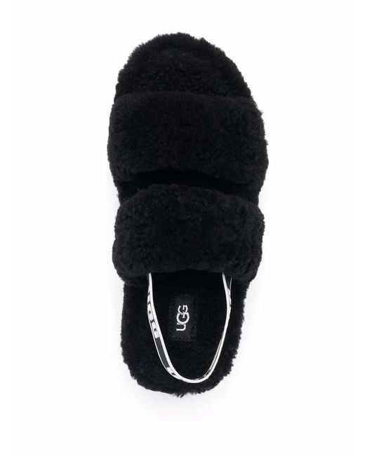 Ugg Black Oh Fluffita Sandals