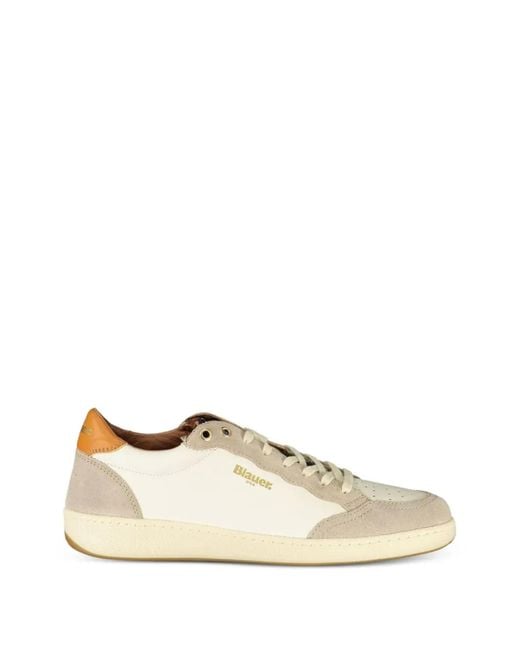 Blauer Natural Colour-Block Lace-Up Sneakers for men