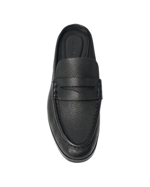 Jonathan Simkhai Black Dean Pebbled Leather Mules
