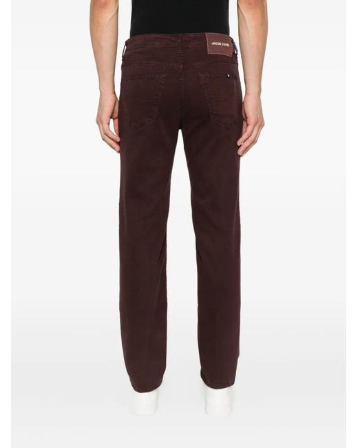 Jacob Cohen Purple Scoot Embellished-Pocket Jeans for men