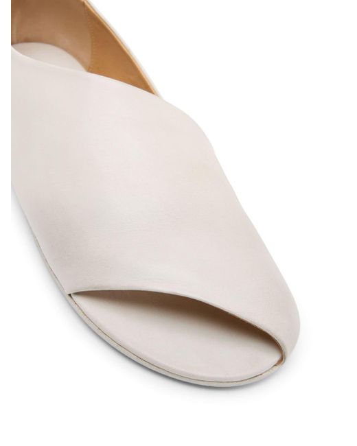 Marsèll White Arsella Cut-out Leather Sandals