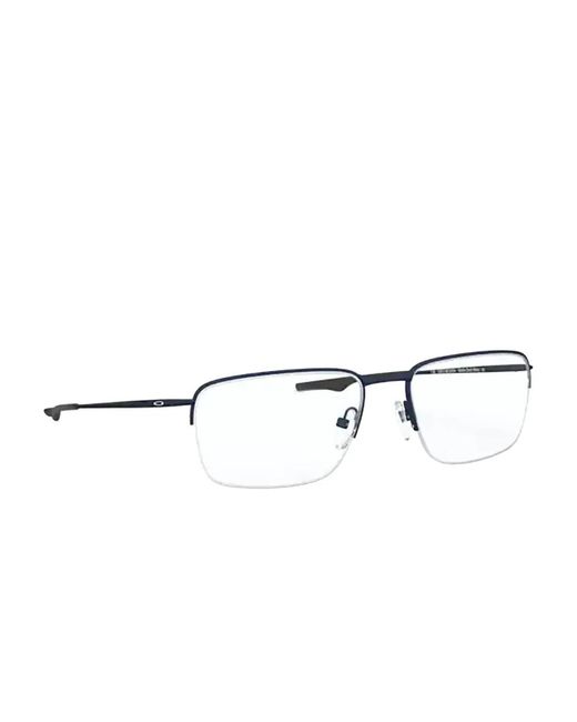 Oakley Black Wingback Rectangle-Frame Glasses for men