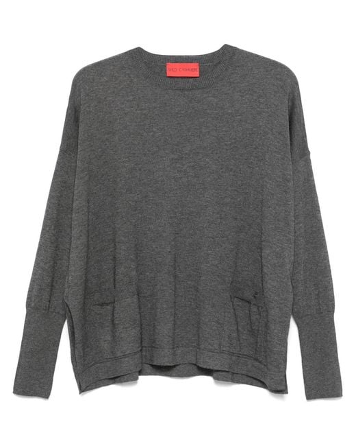 Wild Cashmere Gray Caroline Sweater