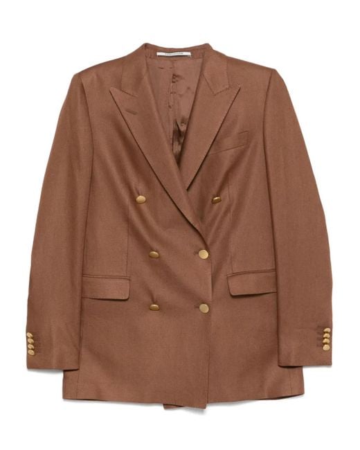 Tagliatore リネンジャケット Brown