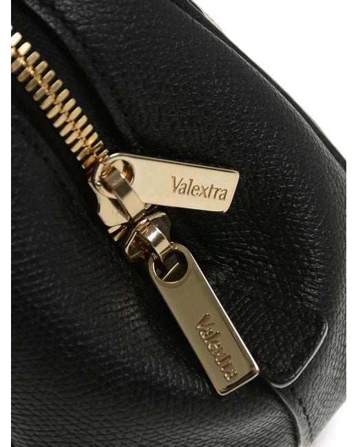Valextra Black Bicolor Leather Tote Bag