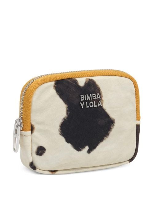 Bimba Y Lola Black Pony Nylon Coin Purse