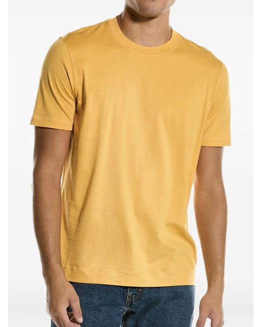 Camiseta con cuello redondo Brunello Cucinelli de hombre de color Yellow