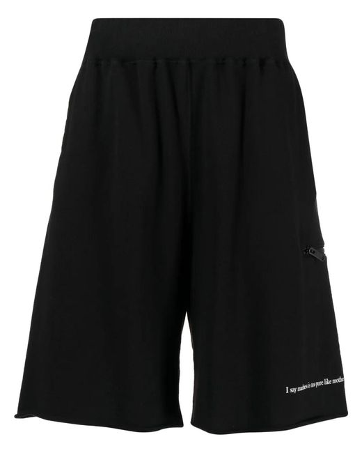 Undercover Joggingshorts Mit Slogan-Print in Black für Herren
