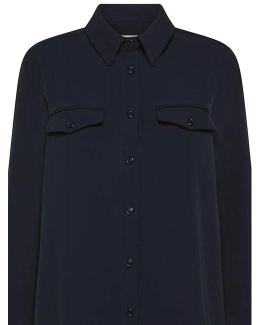 Cruna Blue Buttoned Pocket Jacket