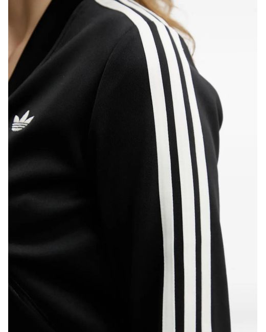 Adidas Black Superstar Side-Stripe Track Jacket
