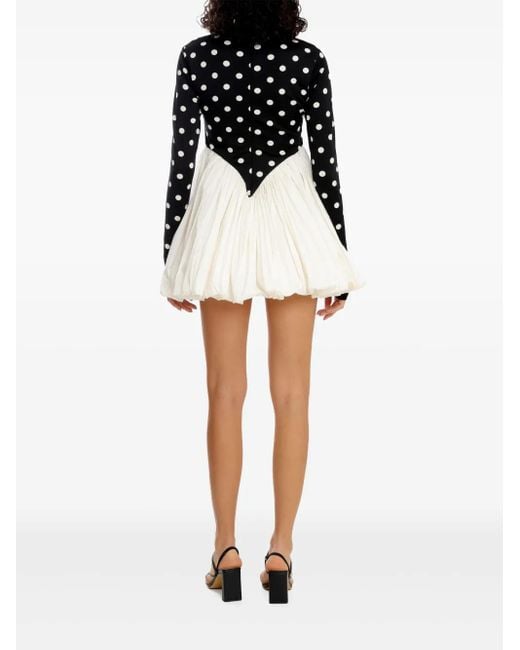 Vestido corto con motivo de lunares Olympiah de color Black