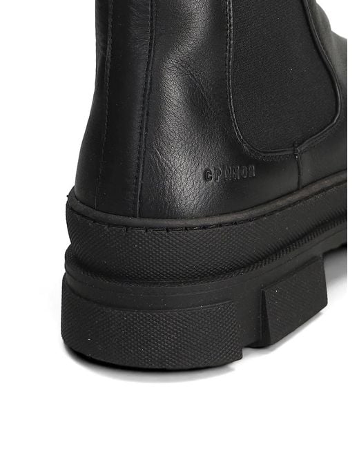 COPENHAGEN Black Debossed-Logo Chelsea Boots for men