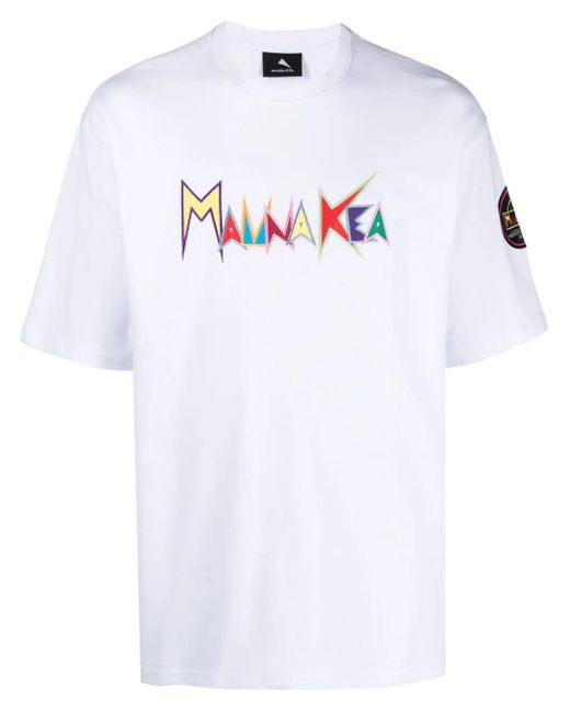 Mauna Kea White Logo-Print T-Shirt for men