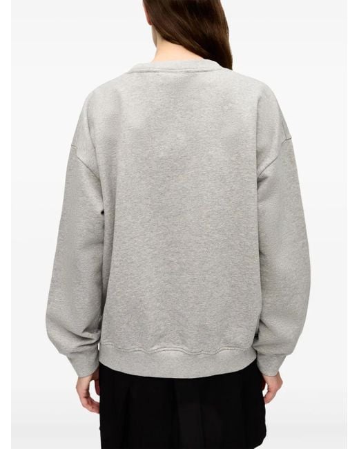 Ganni White Printed Sweatshirt