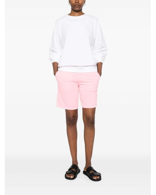 Juvia White Cotton-Blend Sweatshirt