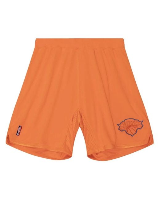 Mitchell & Ness Orange "Nba Ny Knicks 2012" Christmas Day Basketball Shorts for men