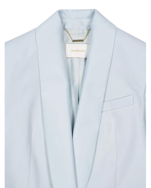 Zimmermann ショールカラーシングルジャケット Blue
