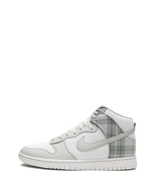 Nike White Dunk High "Plaid for men