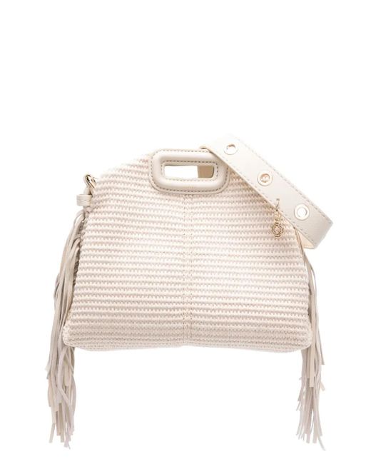 Maje Natural Handtasche Mit Fransen