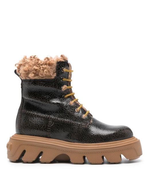 Casadei Brown Generation C 60Mm Leather Boots