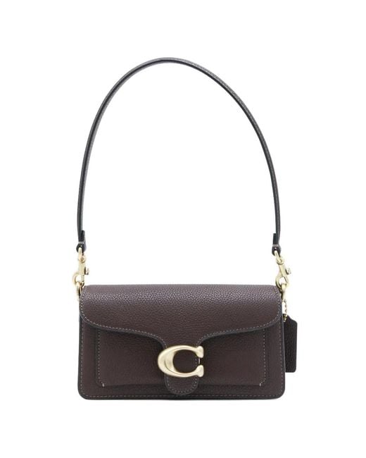 COACH White Tabby 20 Pebbled Leather Shoulder Bag