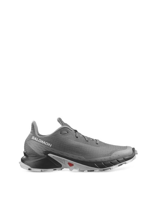 Salomon Gray Alphacross 5 Sneakers for men