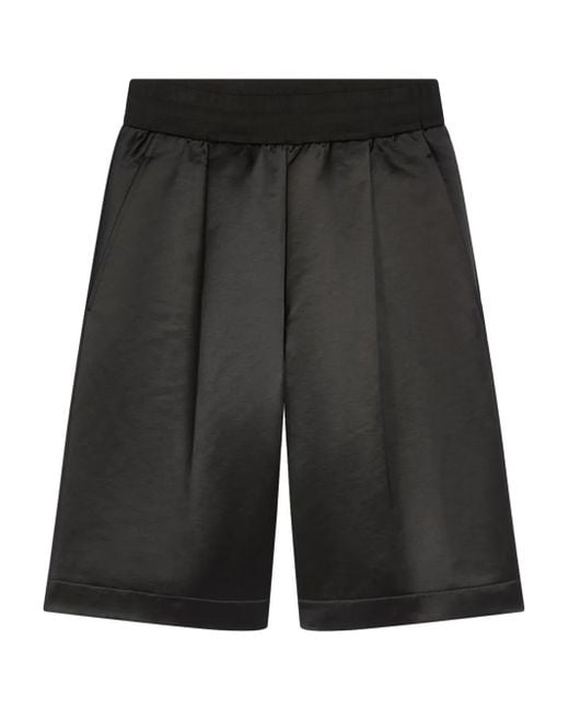 Dries Van Noten Black Pleated Shorts for men