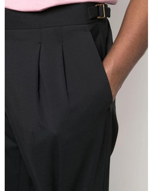 Briglia 1949 Black Mid-Rise Straight Leg Trousers for men