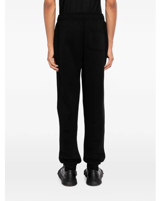 Melt Black Graphic-Print Track Pants for men